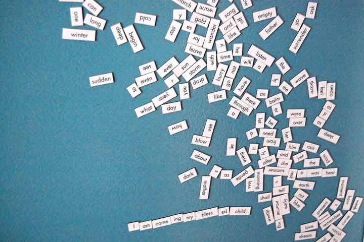 Story Making With Magnetic Words
