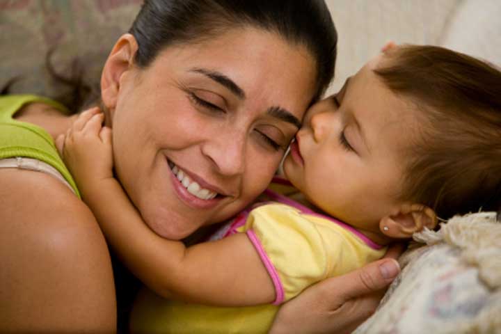 Your Little Darling Is Now Able To Express Affection To Close Family Members
