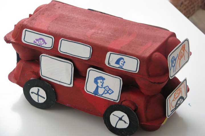 Egg Carton Bus!