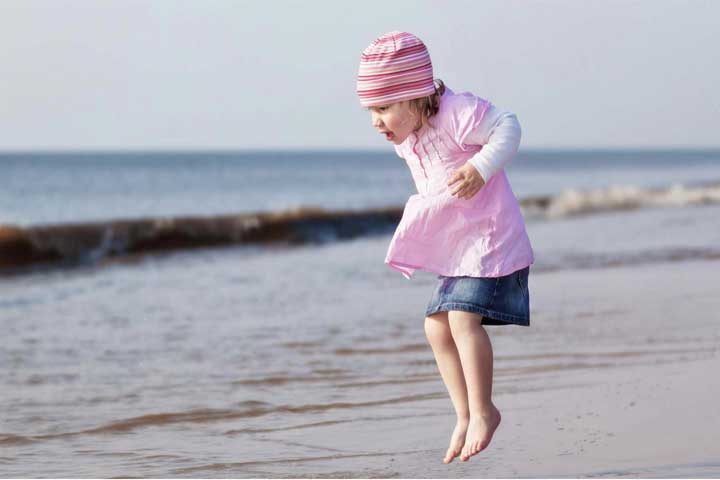 Your Kiddo Is Now Able To Hop Or Skip Front & Back By His Will
